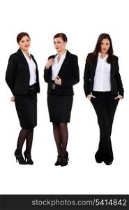 three successful businesswomen