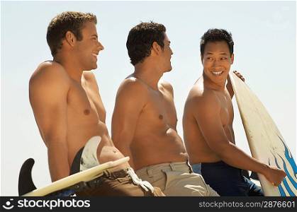 Three Surfing Friends