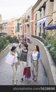 Three Women In Shopping Mall