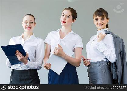 Three young businesswomen