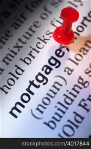 Thumb tack on word mortgage