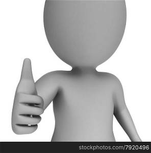 Thumbs Up Shows Support Approval And Confirmation. Thumbs Up Showing Support Approval And Confirmation