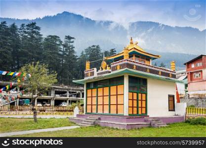 Tibetan monastery in Manali, Himachal Pradesh, India