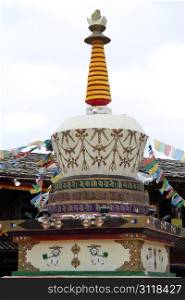 Tibetian stupa in Shangri-La, China