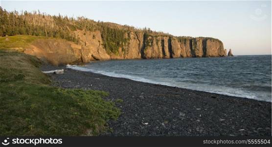 Tide on the beach, Skerwink Trail, Port Rexton, Bonavista Peninsula, Newfoundland And Labrador, Canada