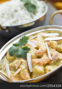 Tiger Prawn Korma Restaurant Style with Basmati Rice