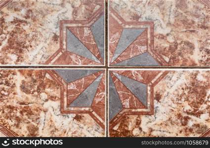 tile pattern of ancient ceramic tiles. background. tile pattern of ancient ceramic tiles.