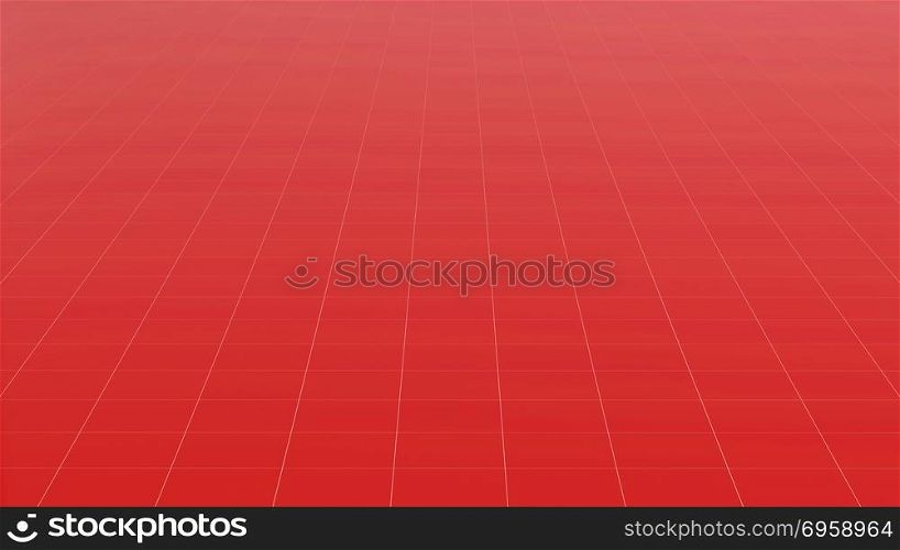 Tile red flooring, texture background, 3d illustration
