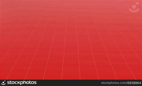 Tile red flooring, texture background, 3d illustration