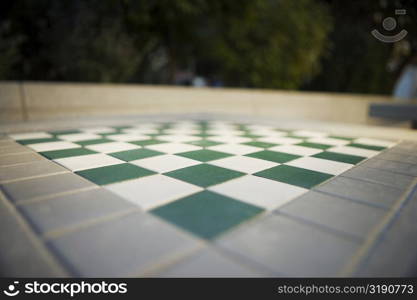 Tiled floor in a city, San Francisco, California, USA