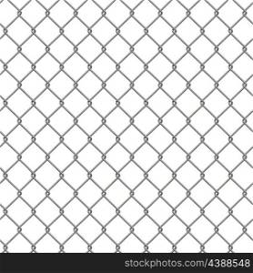 Tiling texture of barbed wire fence. 3d