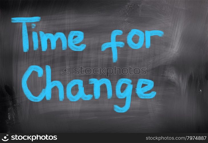 Time For Change Concept