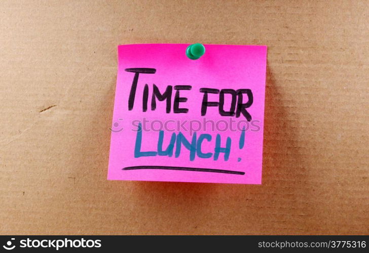 Time For Lunch Concept