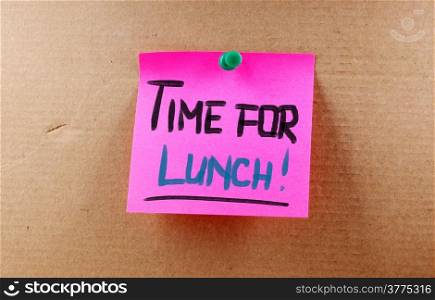 Time For Lunch Concept