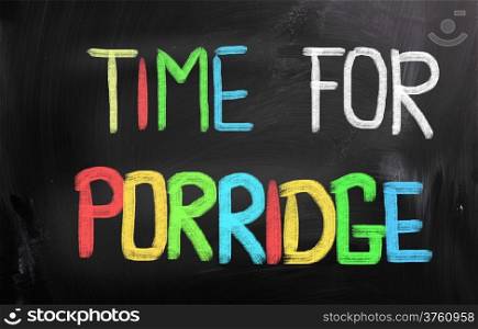 Time For Porridge Concept
