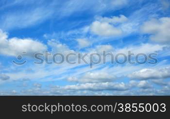 time Lapse clouds. no birds and free of defects.