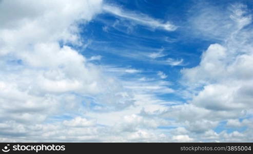 time Lapse clouds. no birds and free of defects.