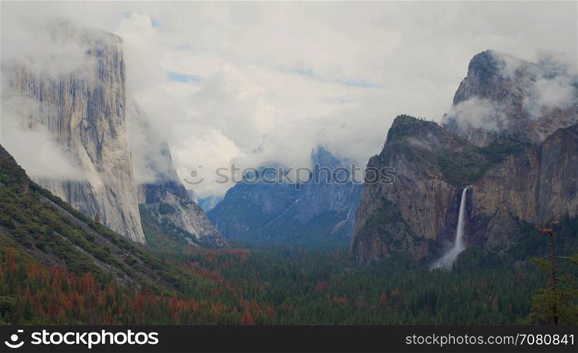 Time lapse of a spring storm blowing though Yosemite
