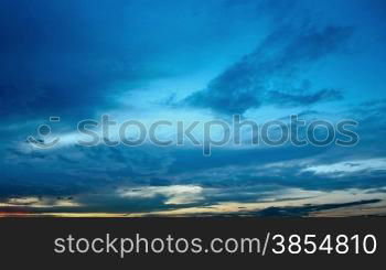 time Lapse of clouds. without birds and defects.