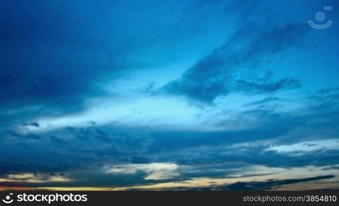 time Lapse of clouds. without birds and defects.