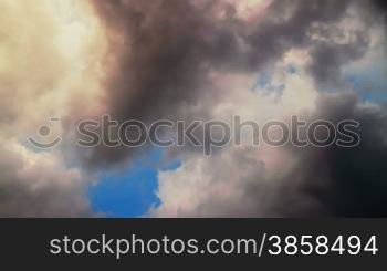 Time lapse of cloudy sky