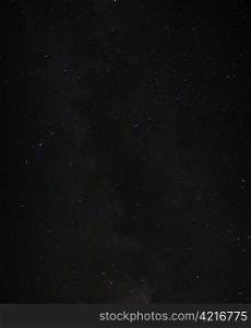Time lapse of night sky with stars and Milky way