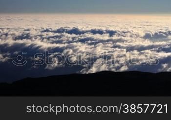 Time lapse of the clouds seen from the summit of Mauna Kea in Hawaii