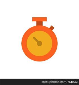 Timer, Stopwatch, Watch, Time Flat Color Icon. Vector icon banner Template