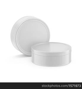 Tin Can 3D Rendering on white background