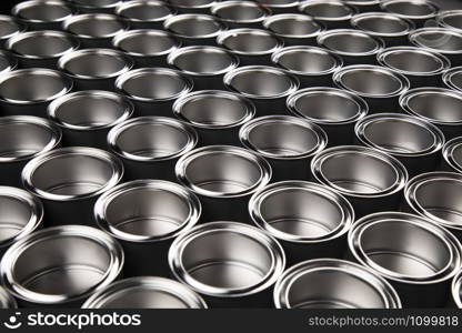 Tin metal cans, Painting background