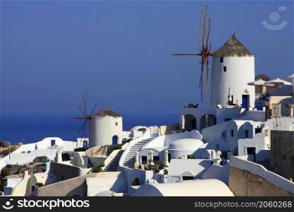 Tipycal Architecture, Santorini, Cyclades Islands, Egeo Sea, Mediterranean Sea, Greece, Europe