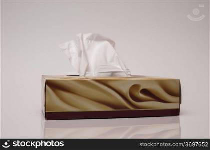 tissue box on a white background