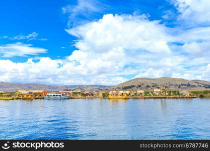 Titicaca lake near Puno, Peru