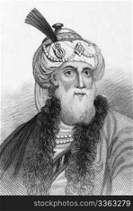 Titus Flavius Josephus (37-100) on engraving from 1800s. Romano-Jewish historian and hagiographer of priestly and royal ancestry. Published in London by L.Tallis.