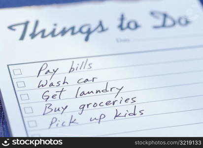 To Do List