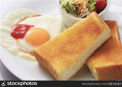 Toast and egg