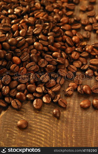 Toasted coffe beans texture