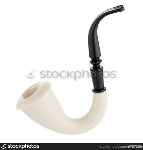 Tobacco pipe isolated on white background.