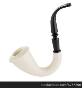 Tobacco pipe isolated on white background.
