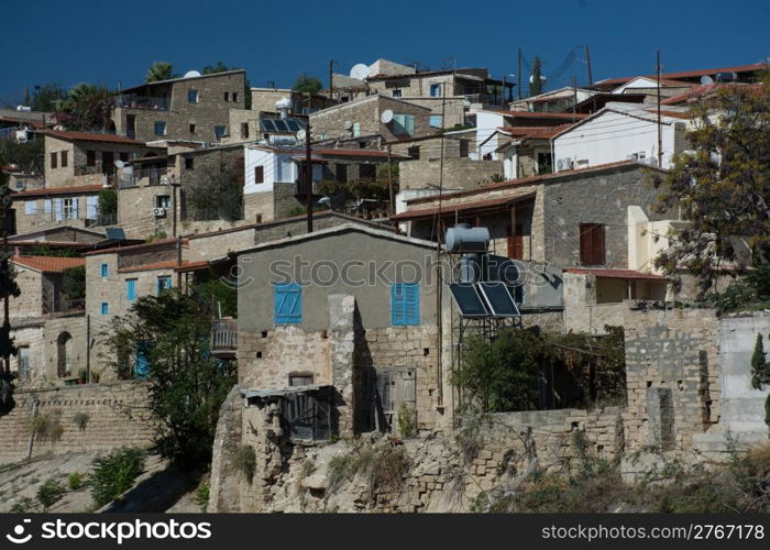 tochni village cyprus sunset