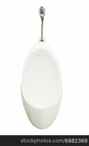 Toilet bowl on white background