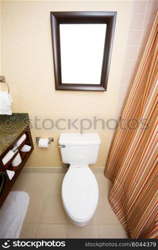 Toilet in the bathroom