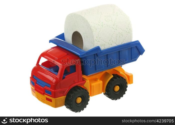 Toilet paper in the truck