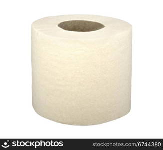 toilet paper isolated on a white background