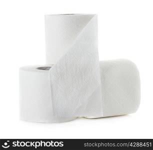 toilet paper isolated on white background