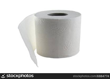 toilet paper isolated on white background photo. Beautiful picture, background, wallpaper