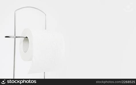 toilet paper roll with copy space