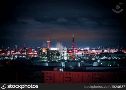 Tokyo night view seen from the Keihin region. Shooting Location: Kawasaki City, Kanagawa Prefecture