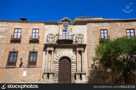 Toledo Arzobispal facade in Castile La Mancha of Spain