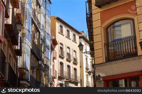 Toledo facades in Castile La Mancha of Spain
